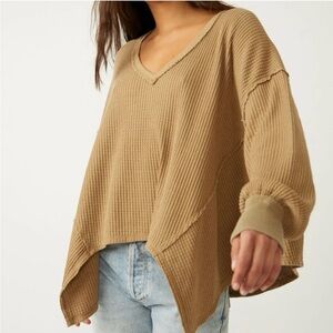Free People Coraline thermal top sz medium